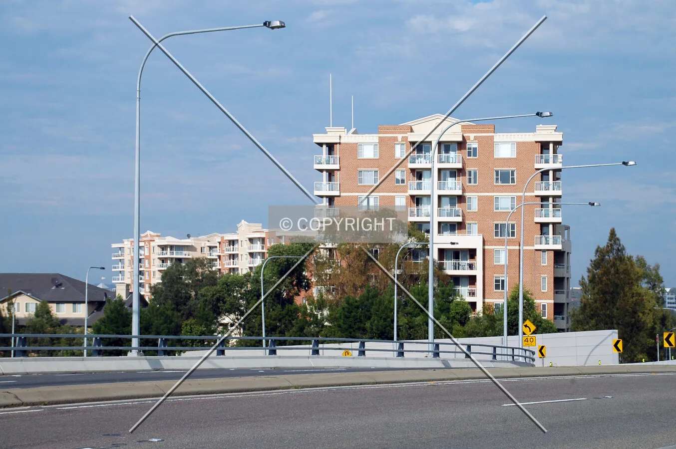 As seen from Homebush Bay Drive