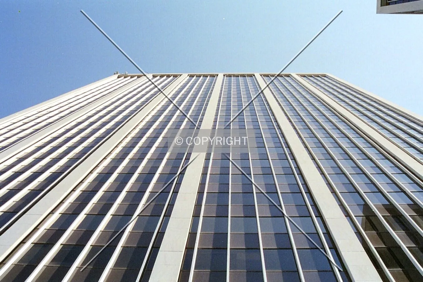 View from the base of the building