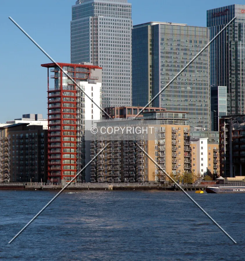 View from Greenland Pier in Rotherhithe