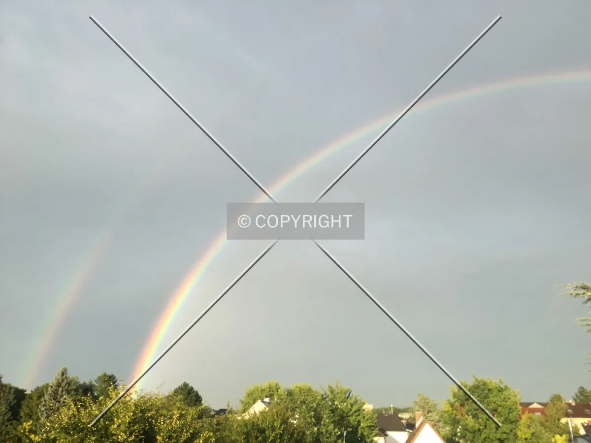 Two rainbows, unedited