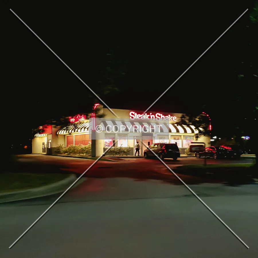 From the north at night; September 27, 2019