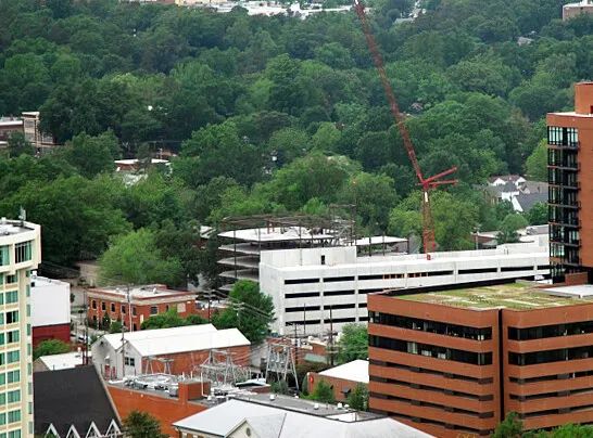 View from the southeast