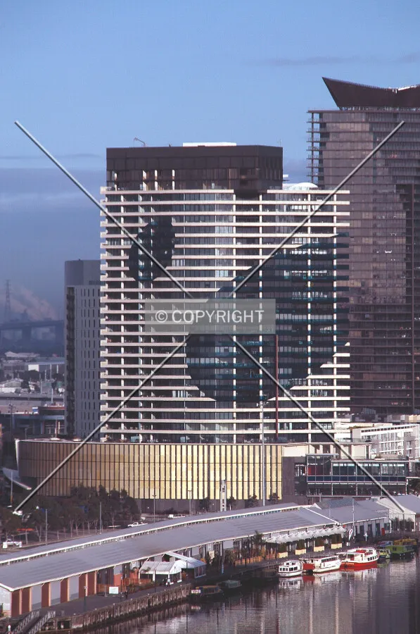 Elevated view from the east