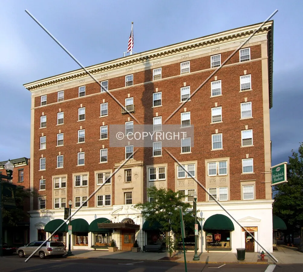 View from the west across 2nd Street