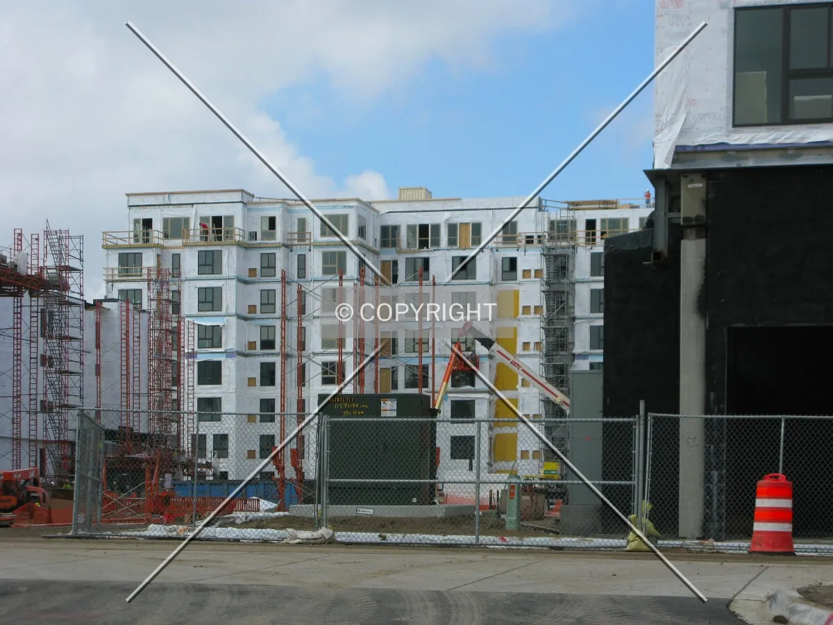 View from the east end of the site