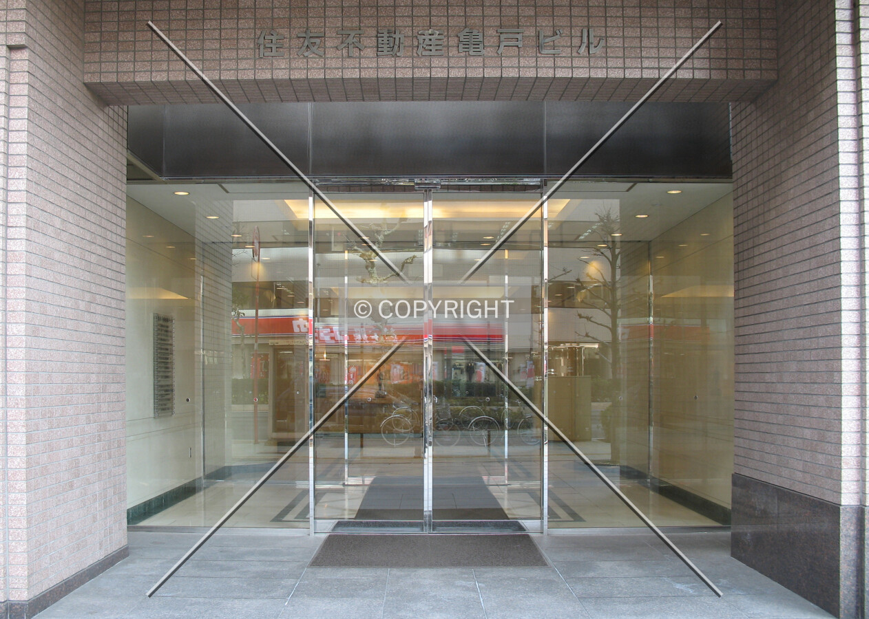 The front entrance from the south
