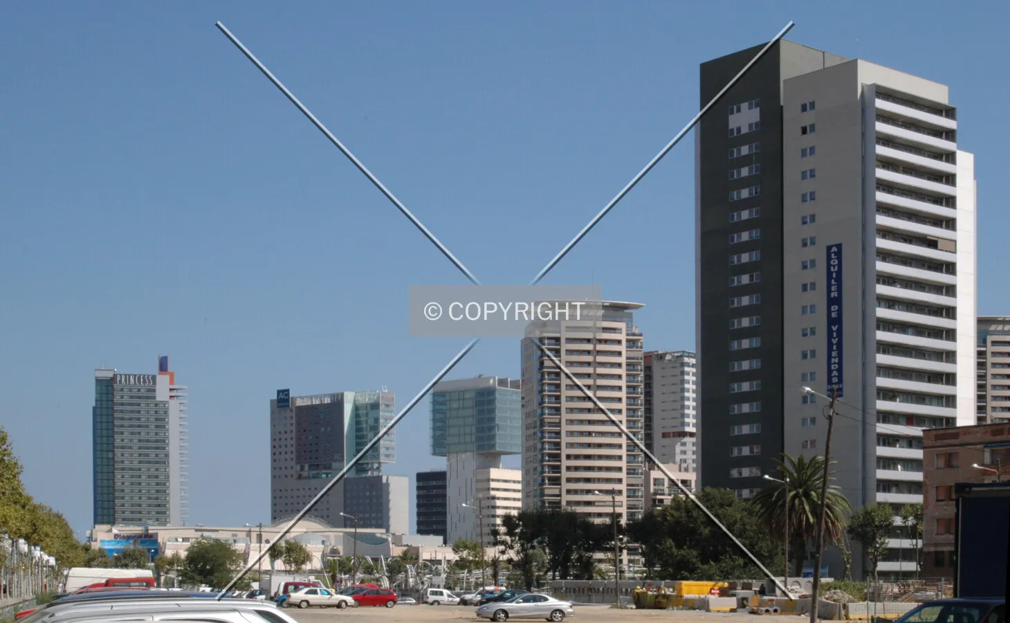General view from Avinguda Diagonal