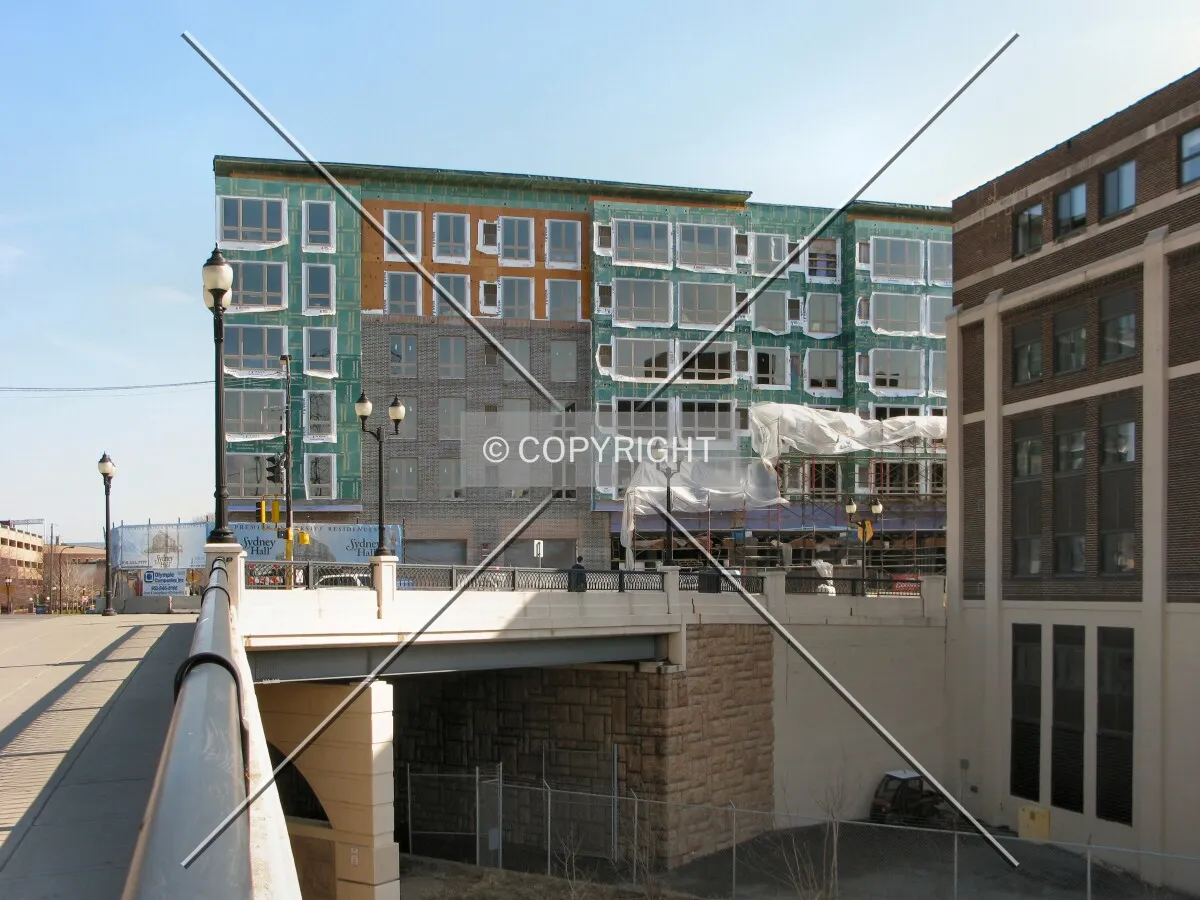 View to the east along 4th Street SE