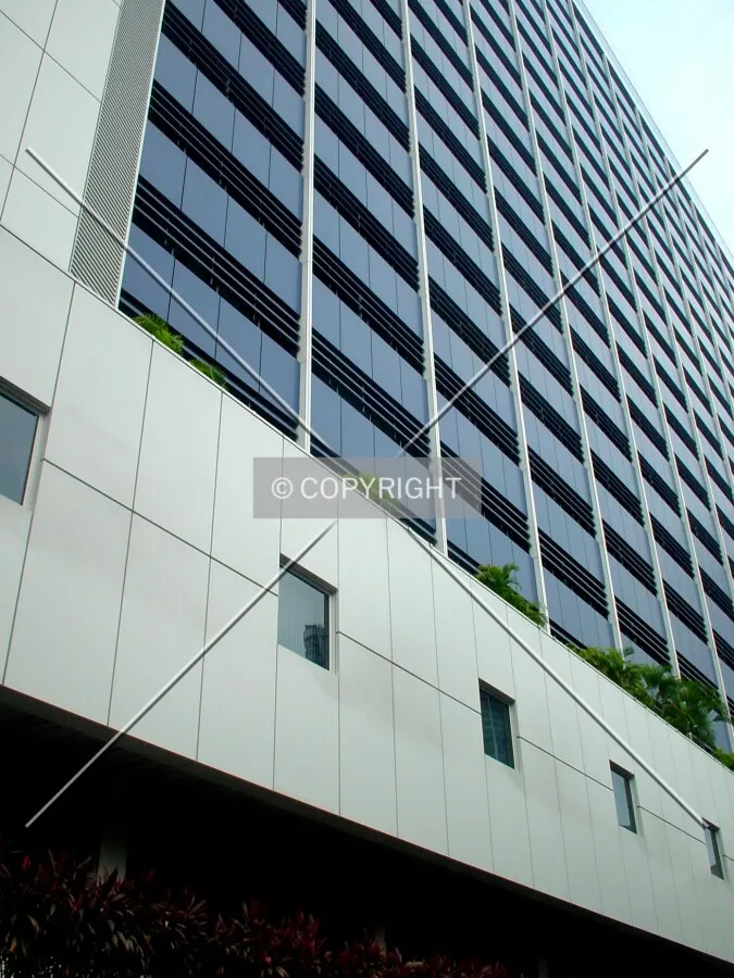View up front facade