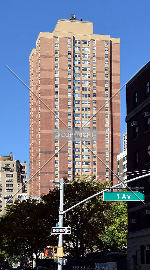 View from the southeast at 1st Avenue and 25th Street