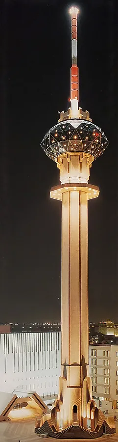 Vintage view at night