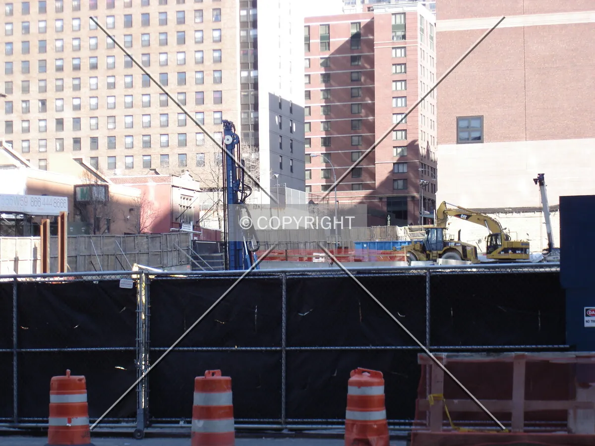 The site from 11th Avenue