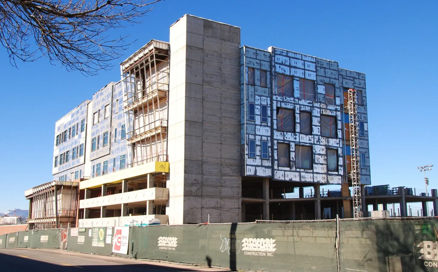 View from the southeast