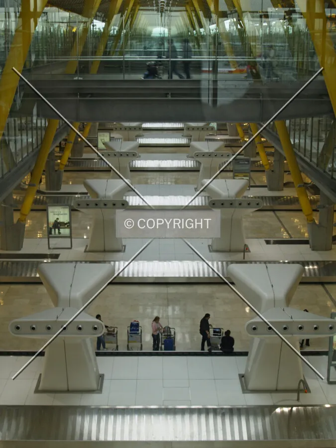 View of the luggage retrieval area