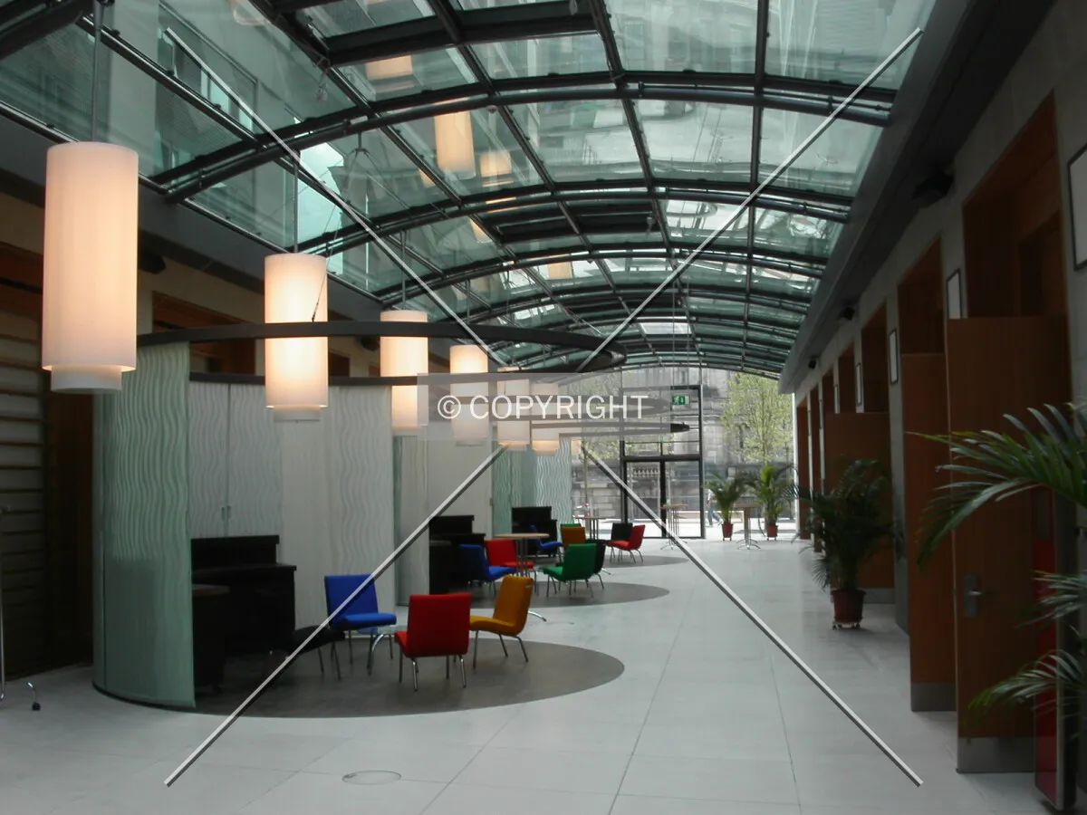 One of the corridors of the complex