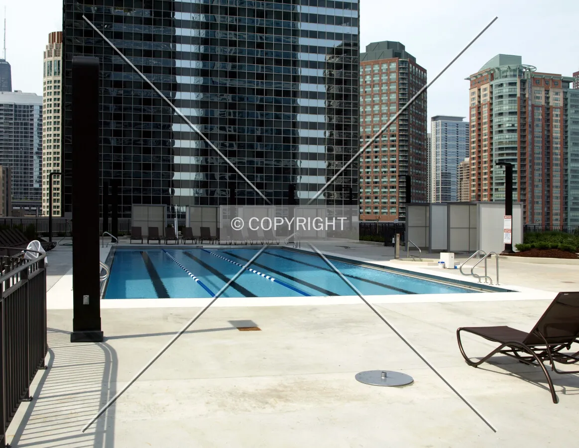 Pool on terrace level