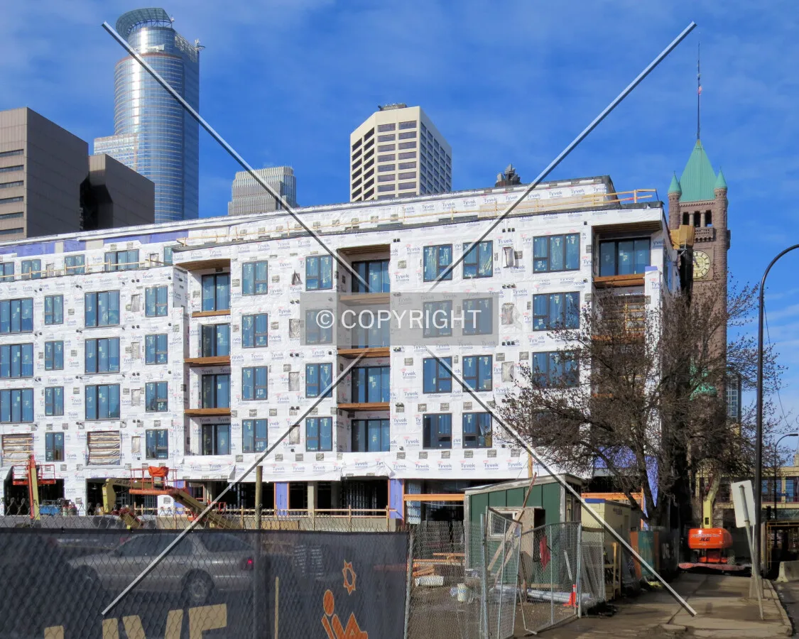 View to the west along 4th Street South