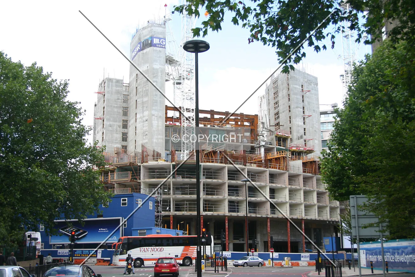 View north from Lambeth Palace Road