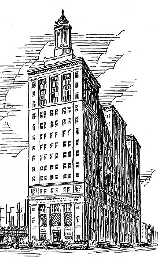 Vintage view from the northwest