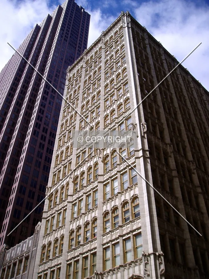 Looking up from the southeast, with Bell Atlantic Tower in the background