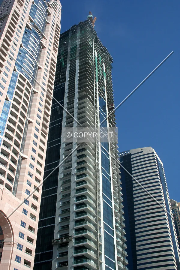 Looking up from the base
