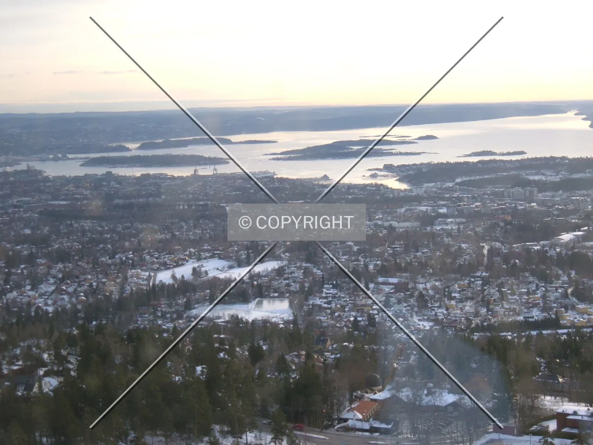 View to the south from Holmenkollen