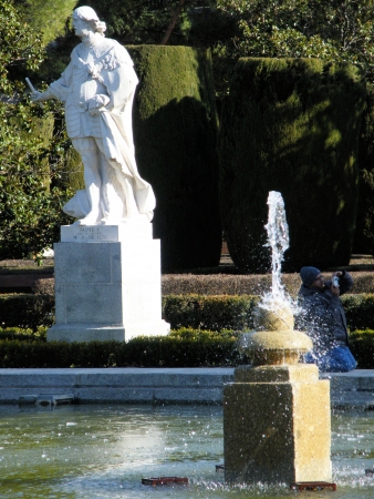 Statue and water