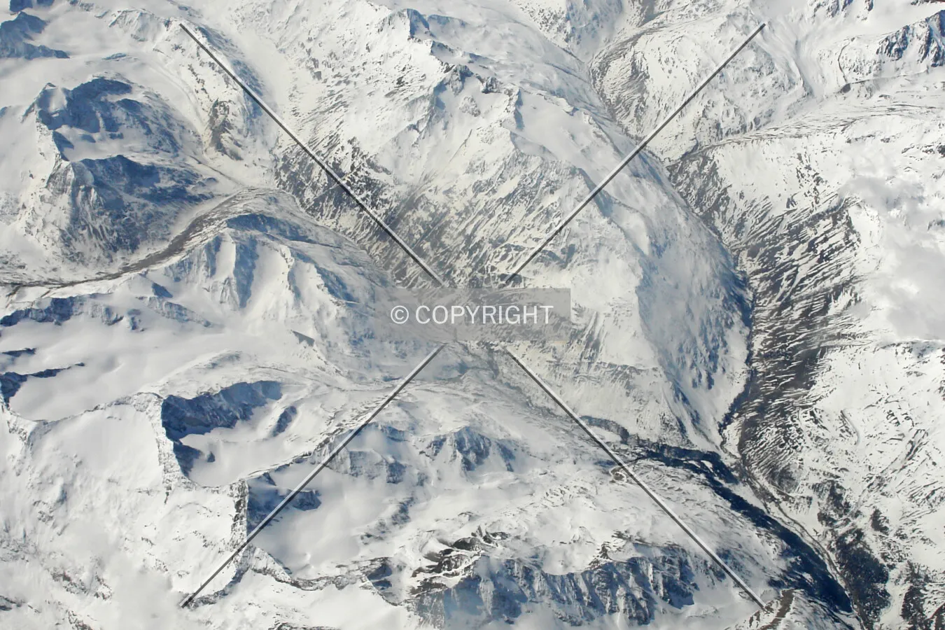 Mountains - view from airplane