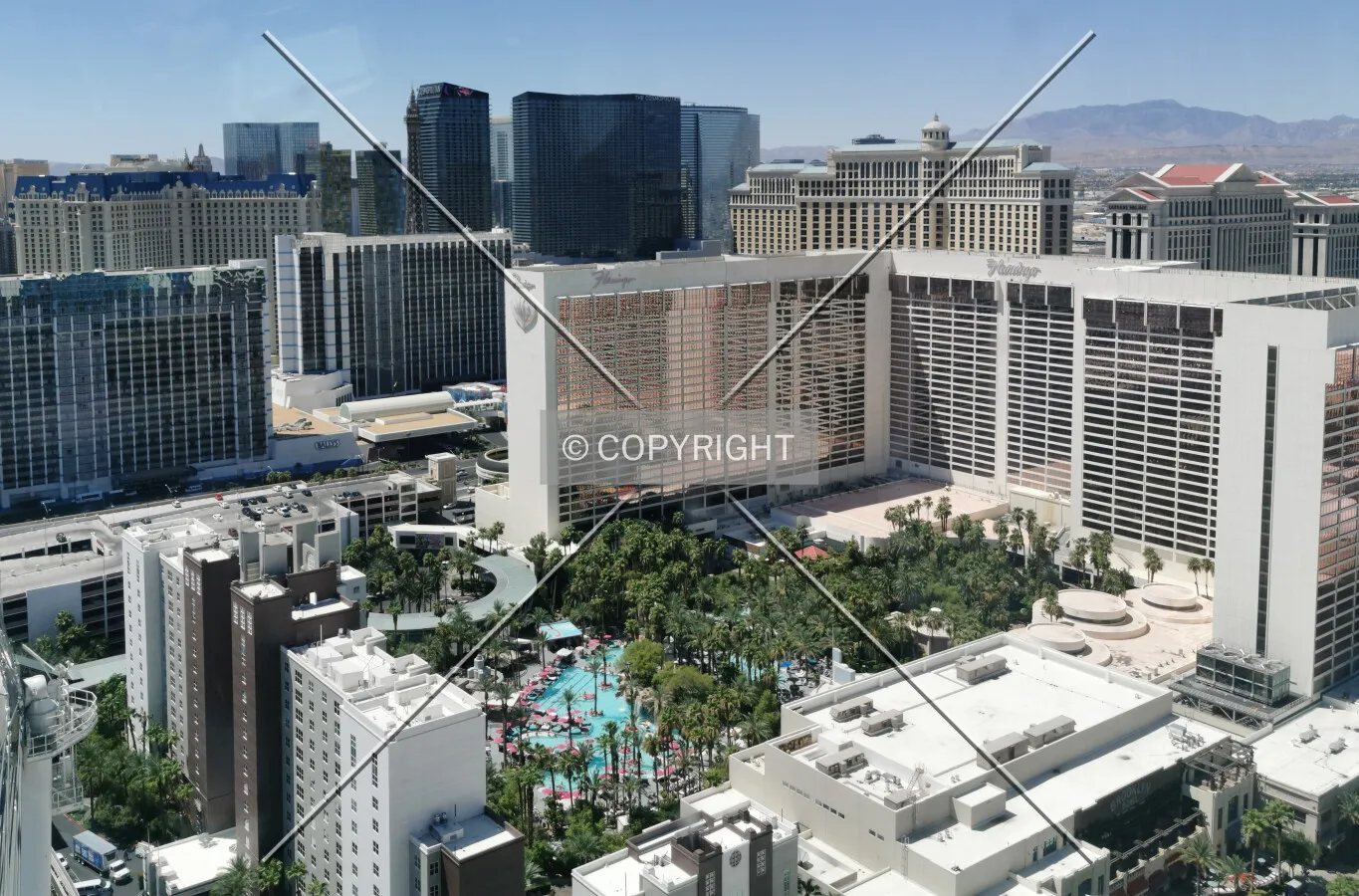 View over Las Vegas from the High Roller