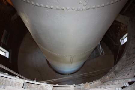 Looking down at the water tank; July 3, 2010