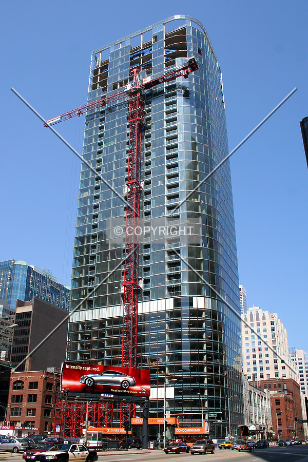 Tower crane coming down