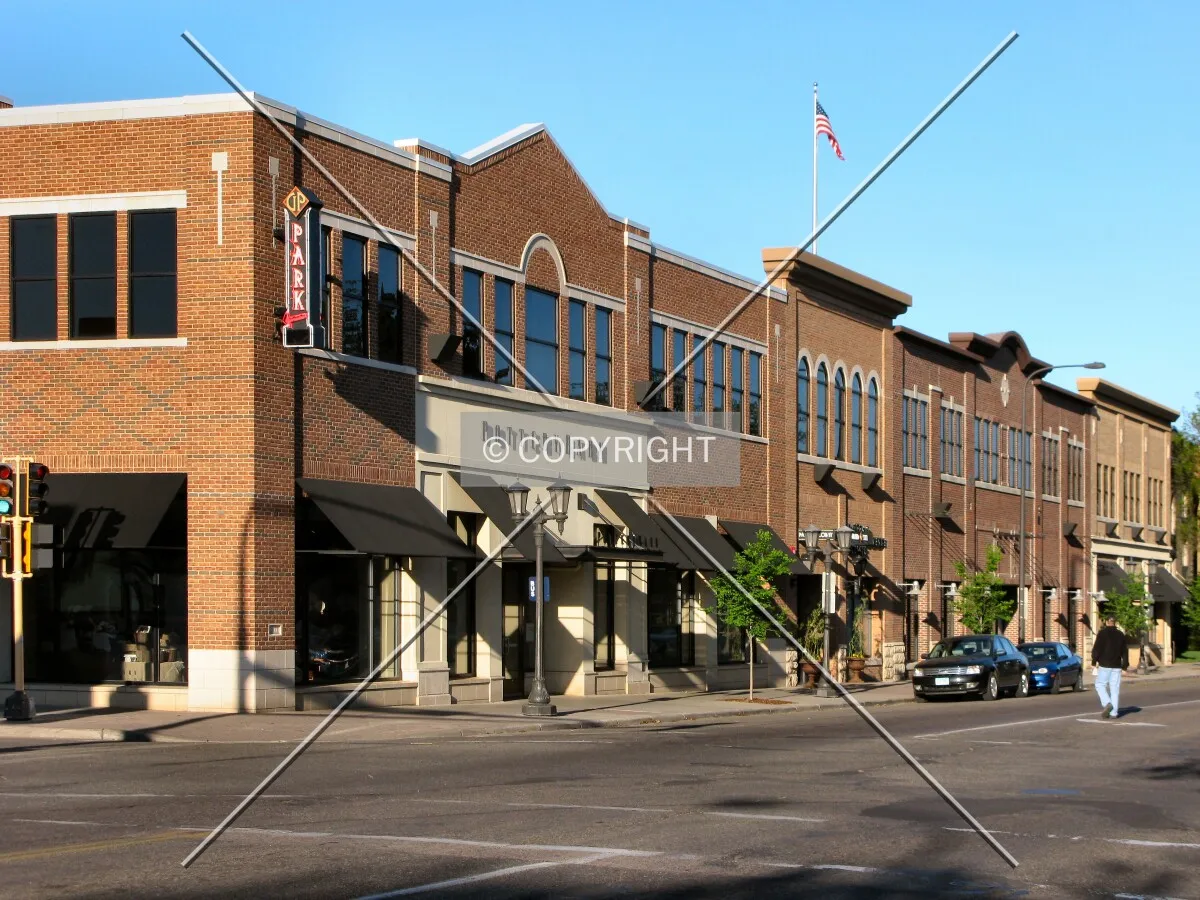 View to the southwest across Grand Avenue and Victoria Street