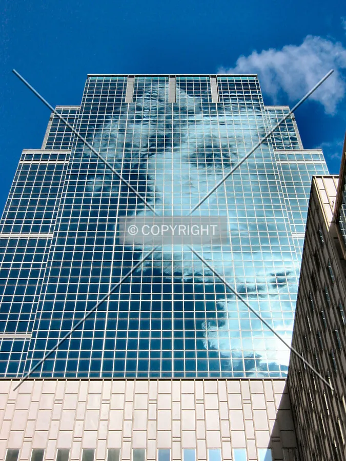 Looking up from Marquette Avenue