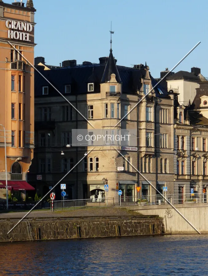 View from across the Motala Stream