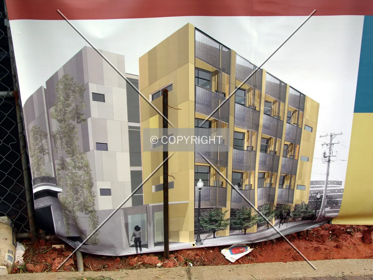 Rendering along Central Avenue