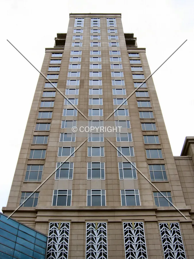 Looking up from Washington Street