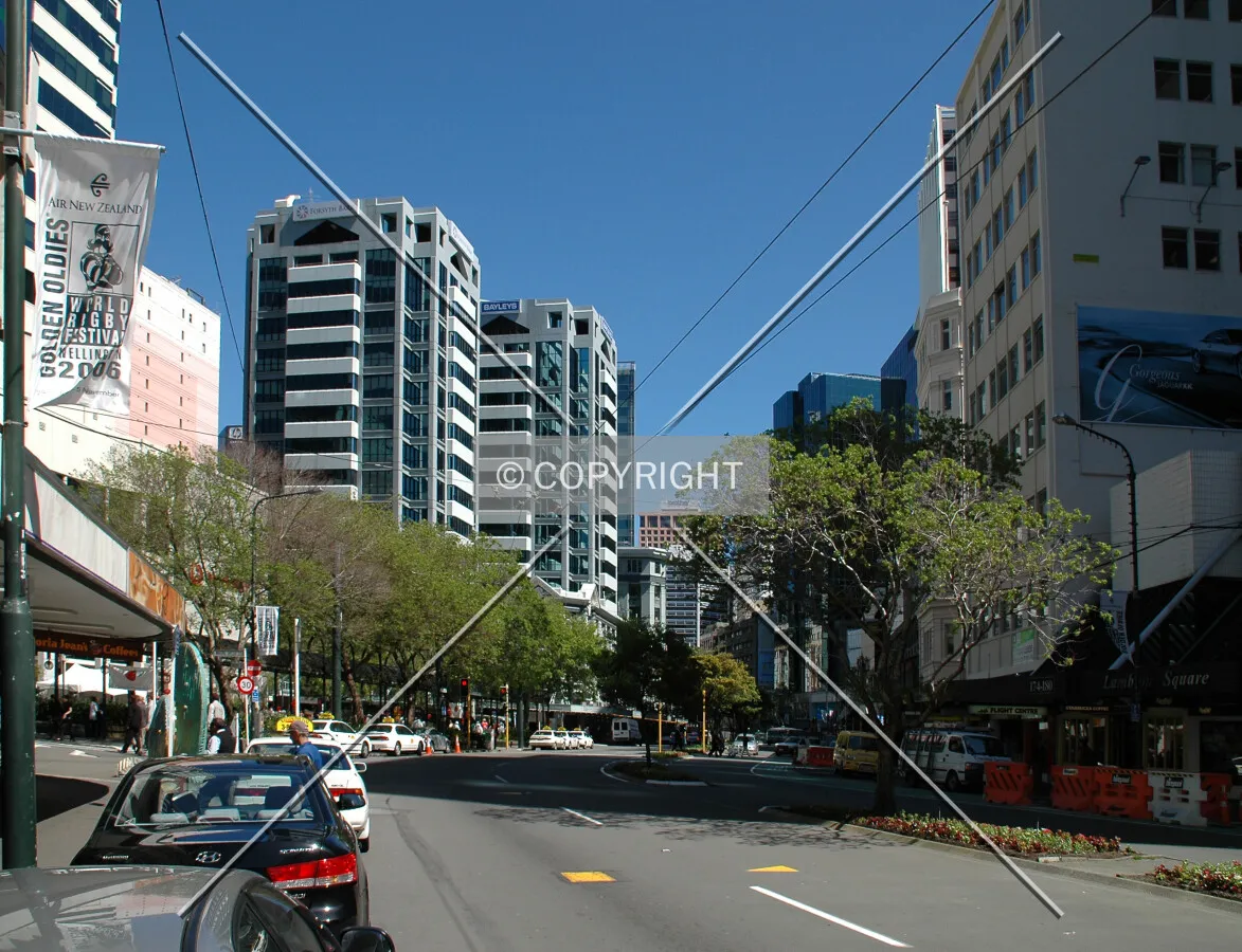 Lambton Quay shopping strip