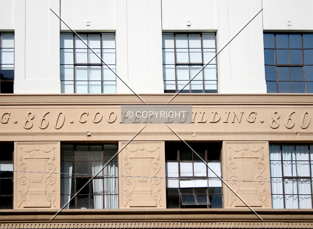 Building name and number on the south facade