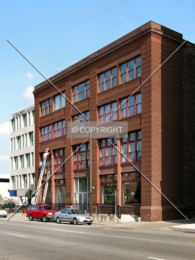 View to the east across 1st Avenue North