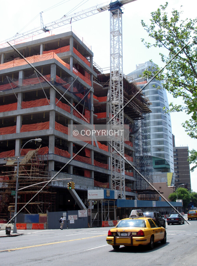 Viewed from the north along 3rd Avenue