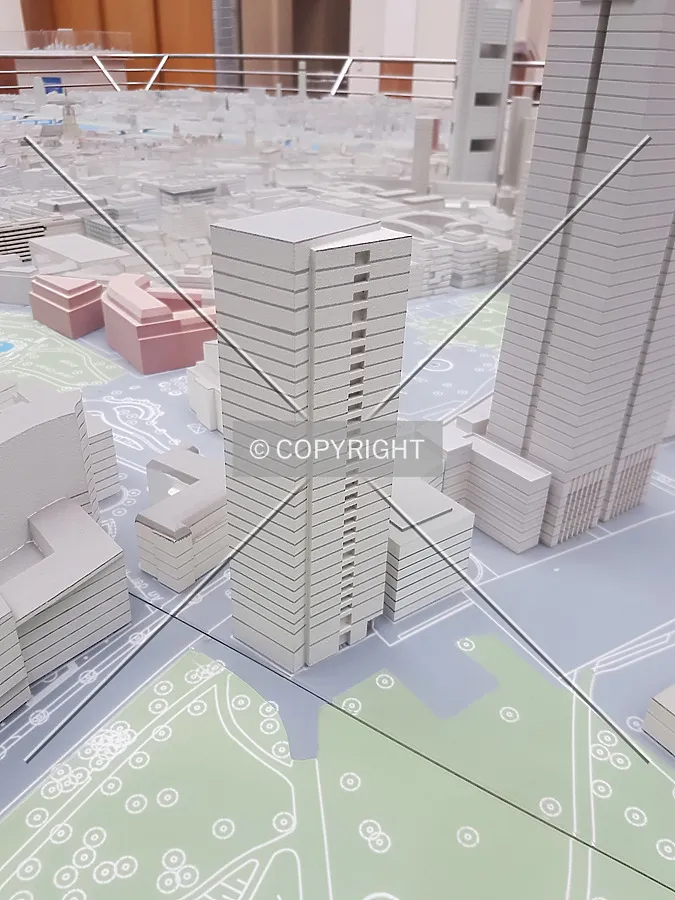 Frankfurt city model in the planning department