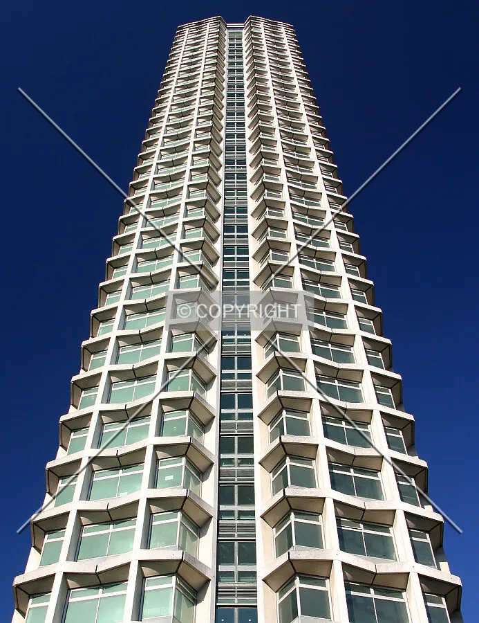 Looking up the south side