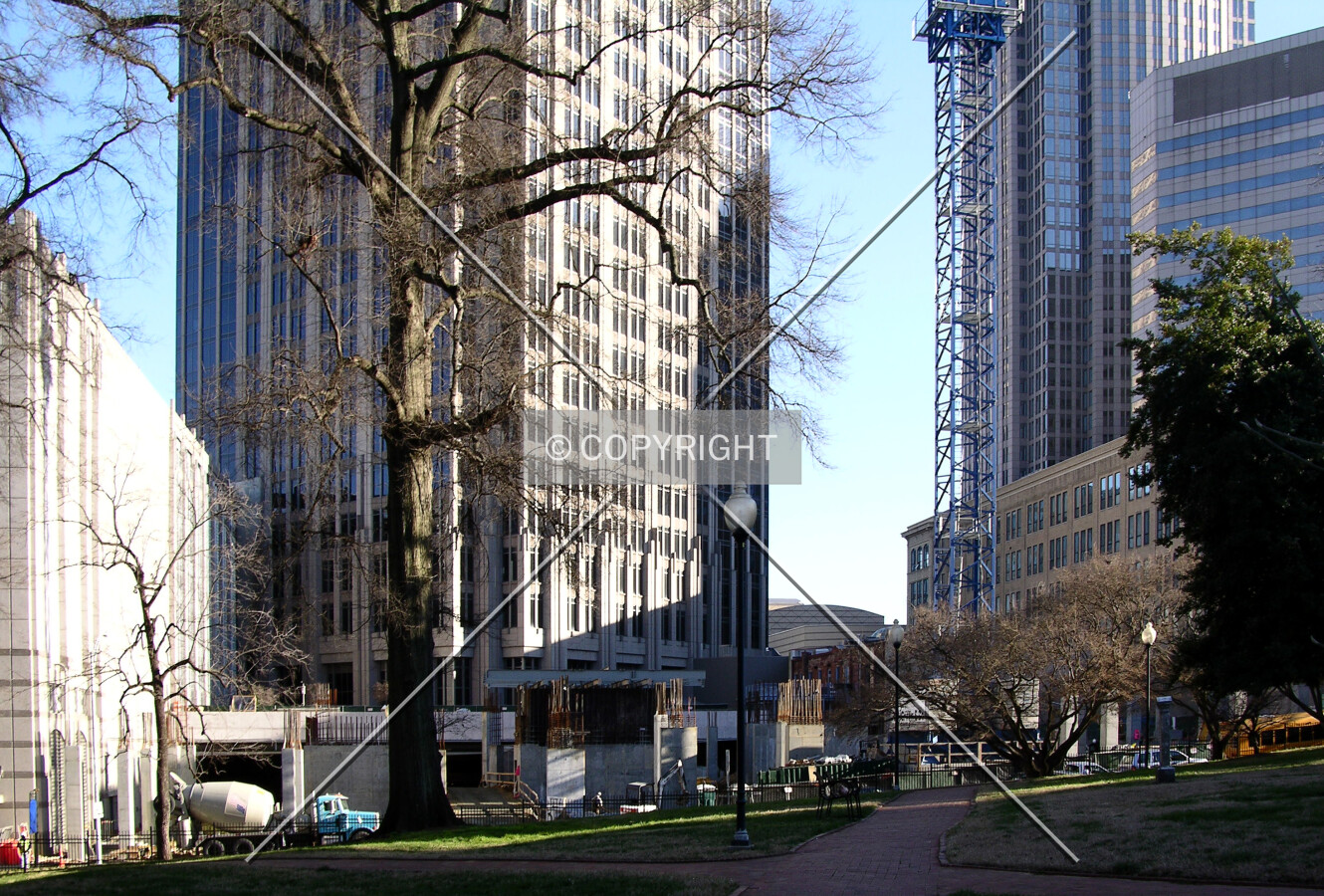 Looking east from Founders Cemetary
