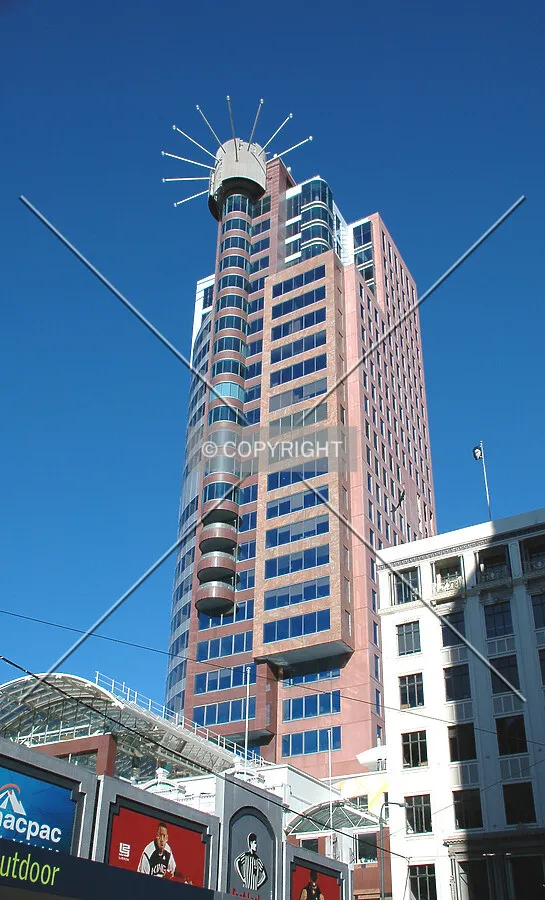 Looking up from the east