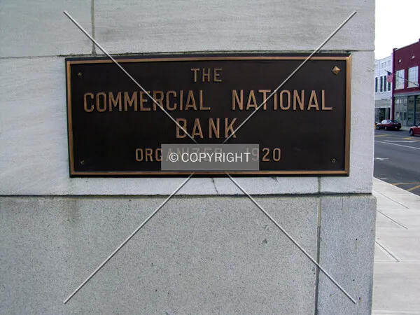 Building plaque on the northwest corner