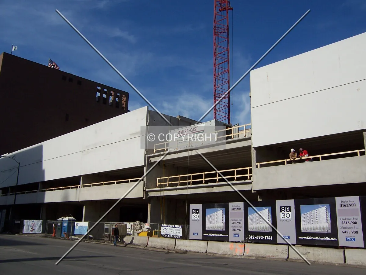 View of the newly assembled base along Ontairo Street