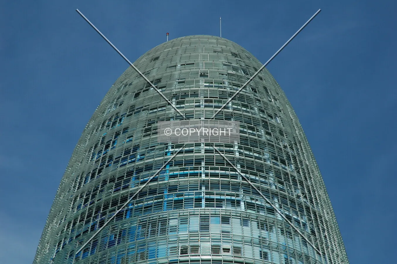 Close view of the top steel dome