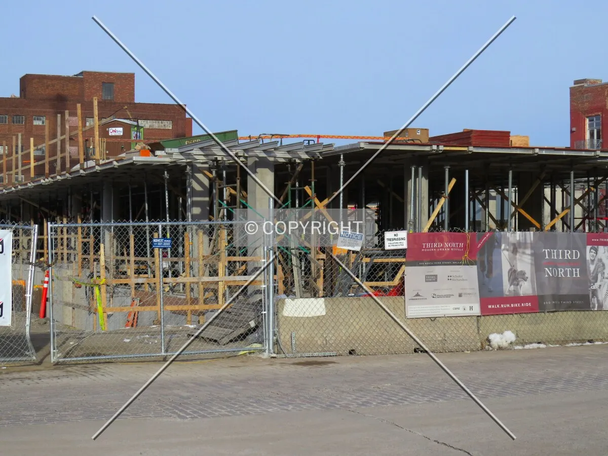 View to the north across 8th Avenue North