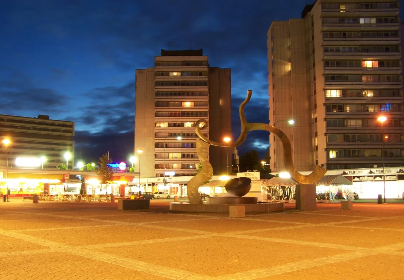 Night view from the square