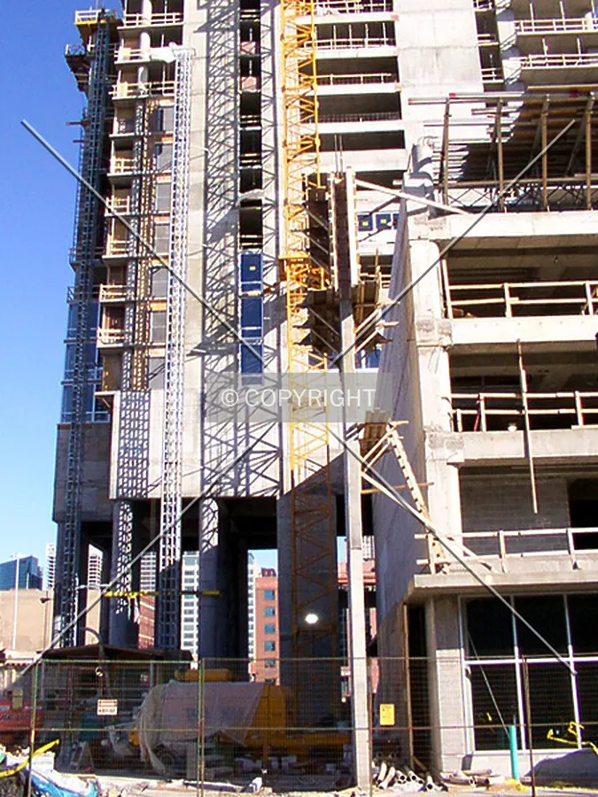 North end of the tower, with stilt piers